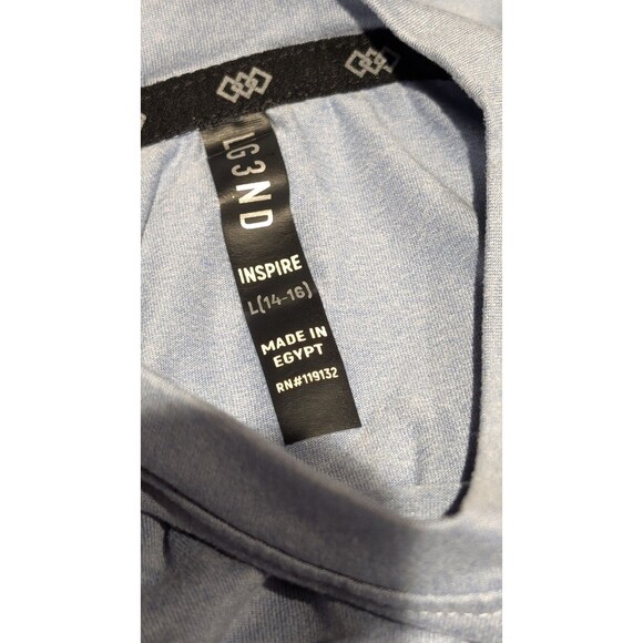 Lot of 2 Boys Youth Large 14-16 Shirts Gildan Shark Tie Dye & LG3ND Performance - Picture 3 of 11